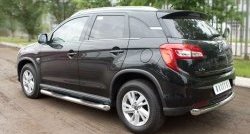 15 349 р. Одинарная защита заднего бампера из трубы диаметром 76 мм SLITKOFF  CITROEN C4 aircross (2012-2017)  с доставкой в г. Керчь. Увеличить фотографию 3