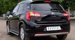 12 999 р. Защита заднего бампера (Ø75x42 мм, нержавейка) Russtal CITROEN C4 aircross (2012-2017)  с доставкой в г. Керчь. Увеличить фотографию 3
