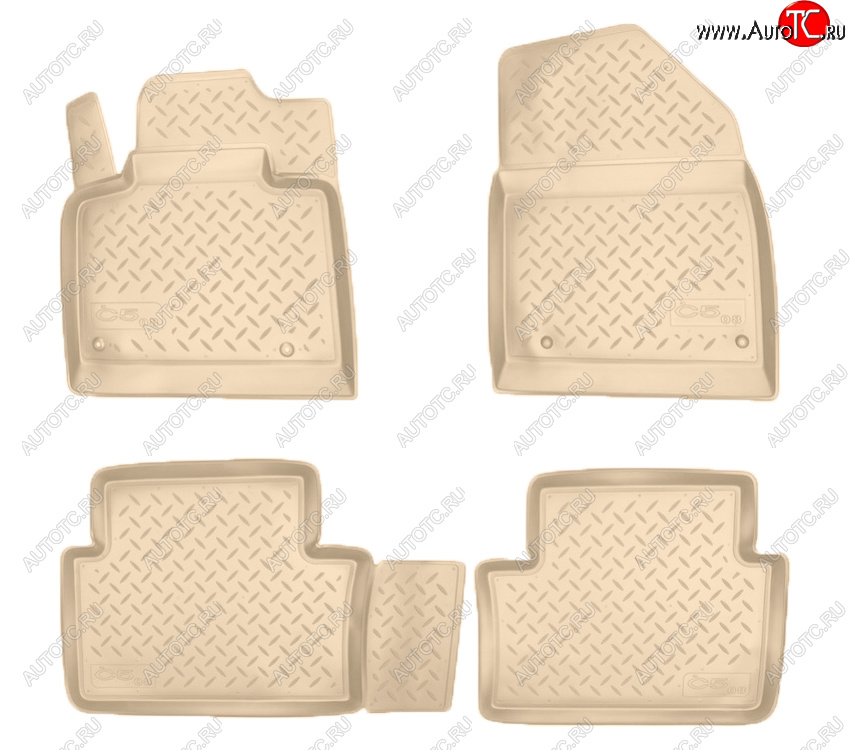 2 759 р. Коврики салона Norplast Unidec  CITROEN C5 ( RD,  RW) (2008-2021) дорестайлинг, седан, доресталийнг, универсал, рестайлинг, седан (Цвет: бежевый)  с доставкой в г. Керчь