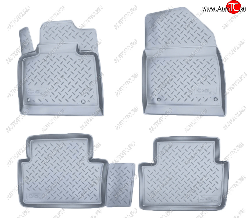 2 759 р. Коврики салона Norplast Unidec  CITROEN C5 ( RD,  RW) (2008-2021) дорестайлинг, седан, доресталийнг, универсал, рестайлинг, седан (Цвет: серый)  с доставкой в г. Керчь