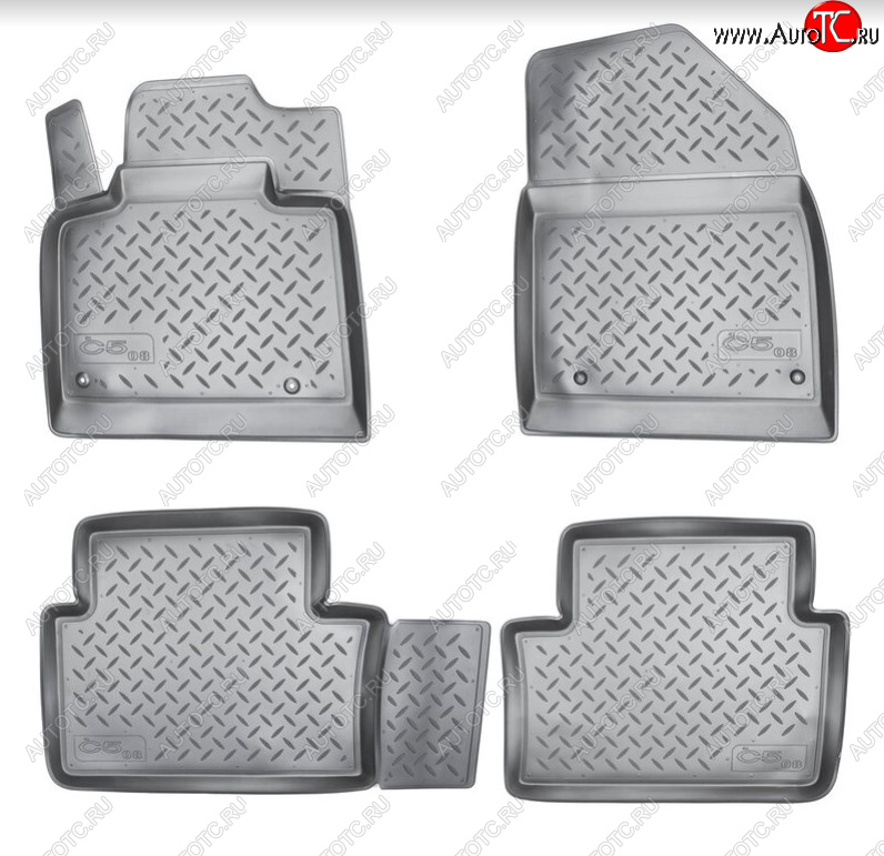 2 139 р. Комплект ковриков в салон Norplast Unidec CITROEN C5 RD дорестайлинг, седан (2008-2017) (Цвет: черный)  с доставкой в г. Керчь