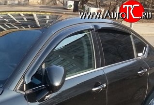 999 р. Комплект дефлекторов окон (ветровиков) 4 шт. (седан) Russtal CITROEN C5 RD дорестайлинг, седан (2008-2017)  с доставкой в г. Керчь