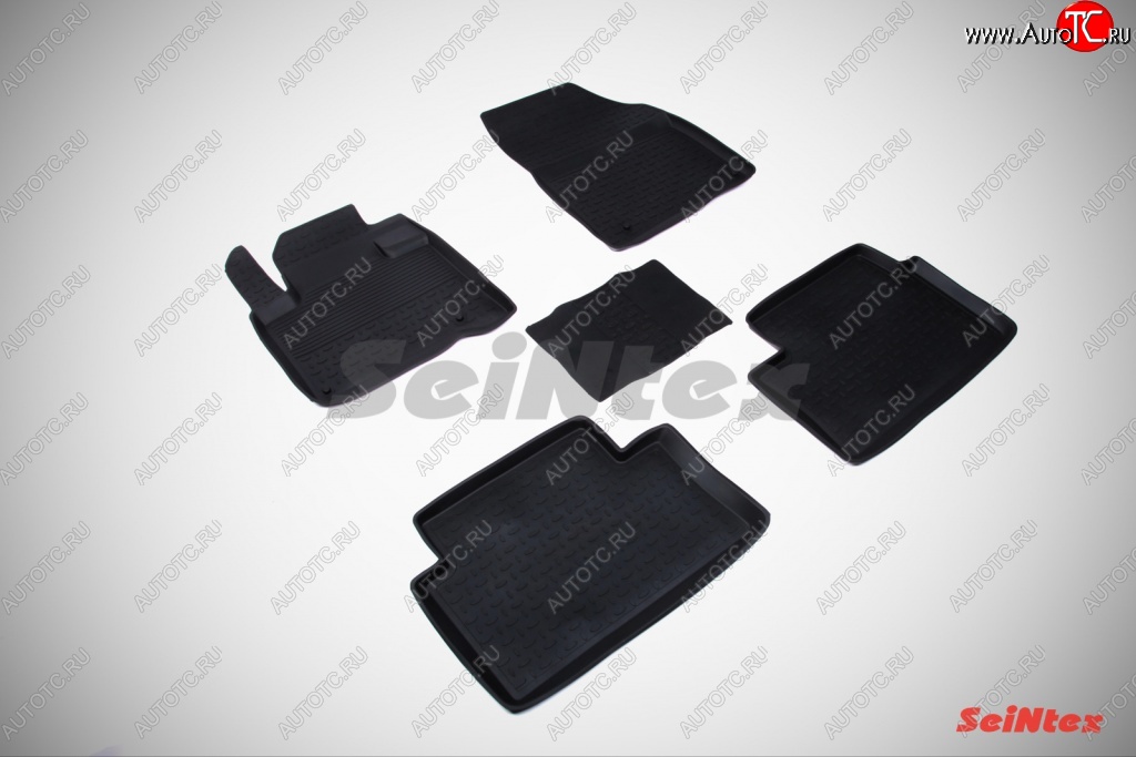 3 099 р. Износостойкие коврики в салон с высоким бортом SeiNtex Premium 4 шт. (резина)  CITROEN C5 ( RD,  RW) (2008-2017) дорестайлинг, седан, доресталийнг, универсал  с доставкой в г. Керчь