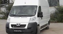709 р. Накладки на зеркала RA CITROEN Jumper 250 (2006-2014) (Поверхность шагрень)  с доставкой в г. Керчь. Увеличить фотографию 3