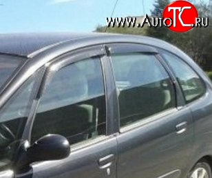 999 р. Комплект дефлекторов окон (ветровиков) 4 шт. Russtal CITROEN Xsara picasso (1999-2012)  с доставкой в г. Керчь