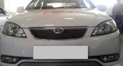 1 539 р. Сетка на бампер Russtal (хром) Daewoo Gentra KLAS седан (2012-2016)  с доставкой в г. Керчь. Увеличить фотографию 2