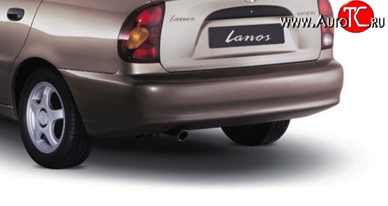 4 749 р. Задний бампер Стандартный (Тайвань) Daewoo Lanos T100 дорестайлинг, седан (1997-2002) (Окрашенный)  с доставкой в г. Керчь