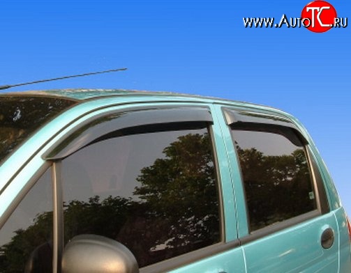 999 р. Комплект дефлекторов окон (ветровиков) 4 шт. Russtal Daewoo Matiz M100 дорестайлинг (1998-2000)  с доставкой в г. Керчь