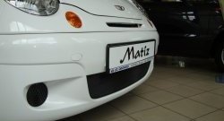 1 469 р. Сетка на бампер (рестайлинг) Russtal (черная) Daewoo Matiz M100 дорестайлинг (1998-2000)  с доставкой в г. Керчь. Увеличить фотографию 4