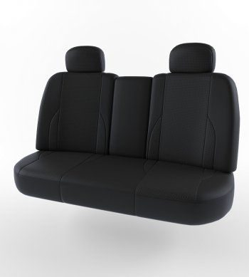 4 389 р. Чехлы для сидений Lord Autofashion Вегас (экокожа) Daewoo Nexia рестайлинг (2008-2015) (Черный, вставка черная)  с доставкой в г. Керчь. Увеличить фотографию 2