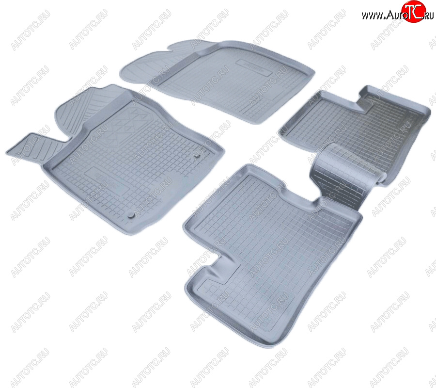 2 599 р. Коврики салона Norplast Unidec  Daewoo Nexia  рестайлинг (2008-2015) (Цвет: серый)  с доставкой в г. Керчь