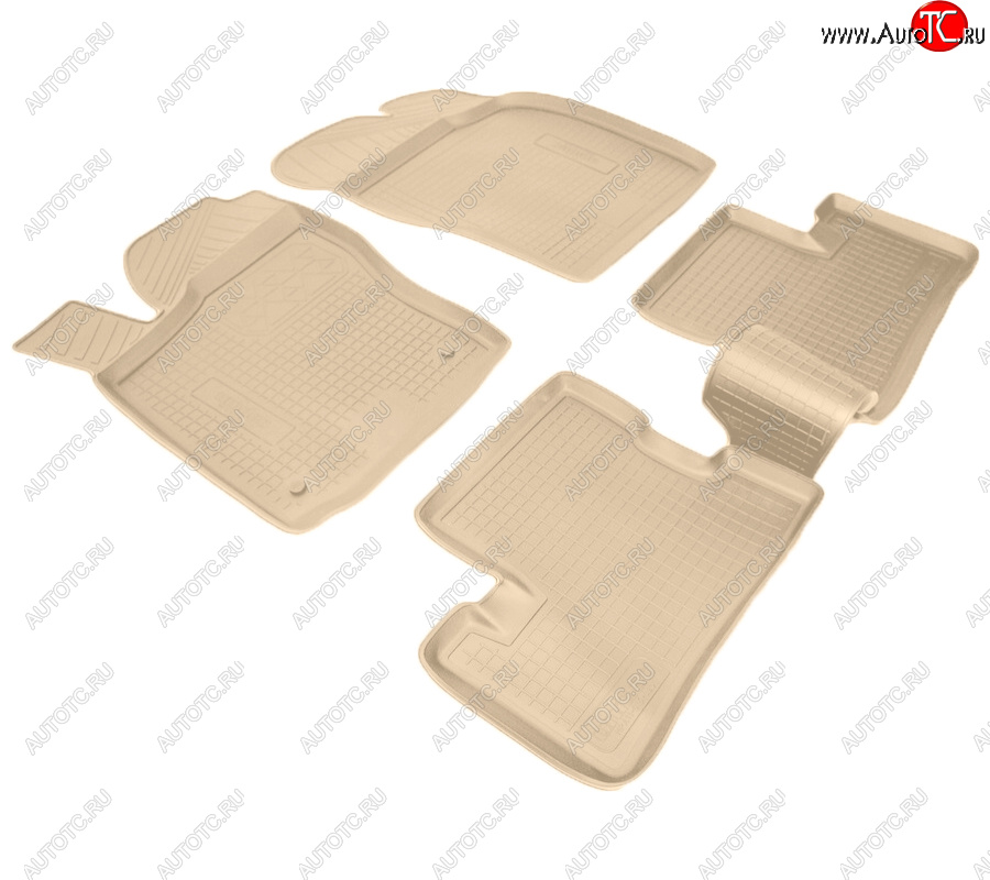 2 599 р. Коврики салона Norplast Unidec  Daewoo Nexia  рестайлинг (2008-2015) (Цвет: бежевый)  с доставкой в г. Керчь