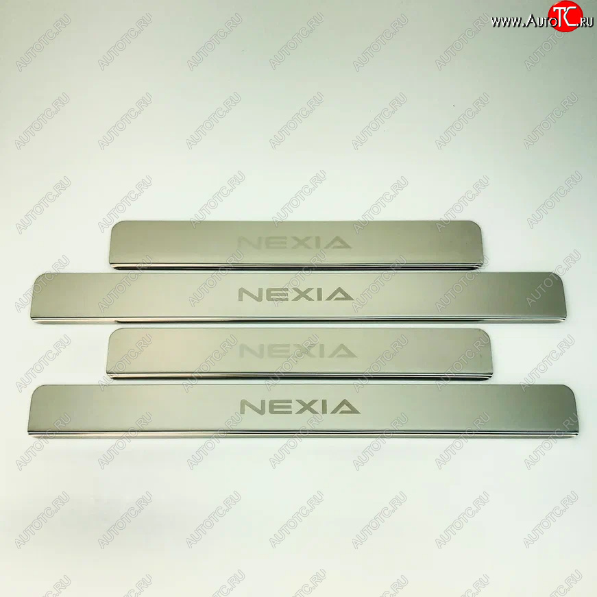 2 179 р. Накладки порожков салона INOX  Daewoo Nexia ( дорестайлинг,  рестайлинг) (1995-2015) (Нержавеющая сталь)  с доставкой в г. Керчь