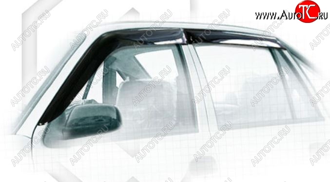 1 999 р. Дефлектора окон CA-Plastiс Daewoo Nexia дорестайлинг (1995-2008) (Classic полупрозрачный, Без хром.молдинга)  с доставкой в г. Керчь