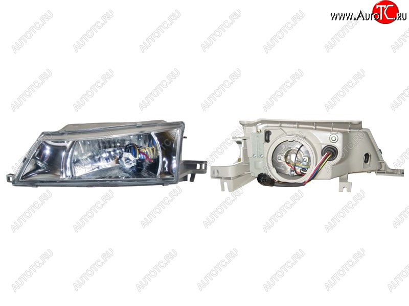 2 989 р. Левая передняя фара SAT (хрусталь)  Daewoo Nexia  дорестайлинг (1995-2008)  с доставкой в г. Керчь