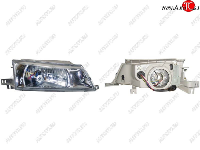 2 899 р. Правая передняя фара SAT (хрусталь) Daewoo Nexia дорестайлинг (1995-2008)  с доставкой в г. Керчь