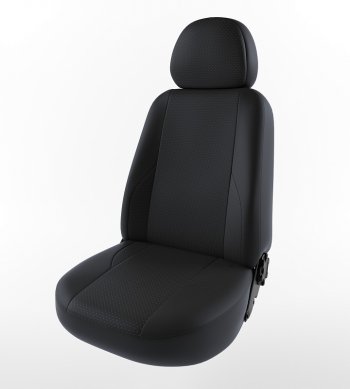 Чехлы для сидений Lord Autofashion Вегас (экокожа) Daewoo Nexia  дорестайлинг (1995-2008) (Черный, вставка черная)