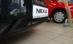 1 339 р. Сетка на бампер Russtal (черная) Daewoo Nexia рестайлинг (2008-2015)  с доставкой в г. Керчь. Увеличить фотографию 2