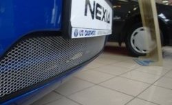 1 389 р. Сетка на бампер Russtal (хром) Daewoo Nexia рестайлинг (2008-2015)  с доставкой в г. Керчь. Увеличить фотографию 2