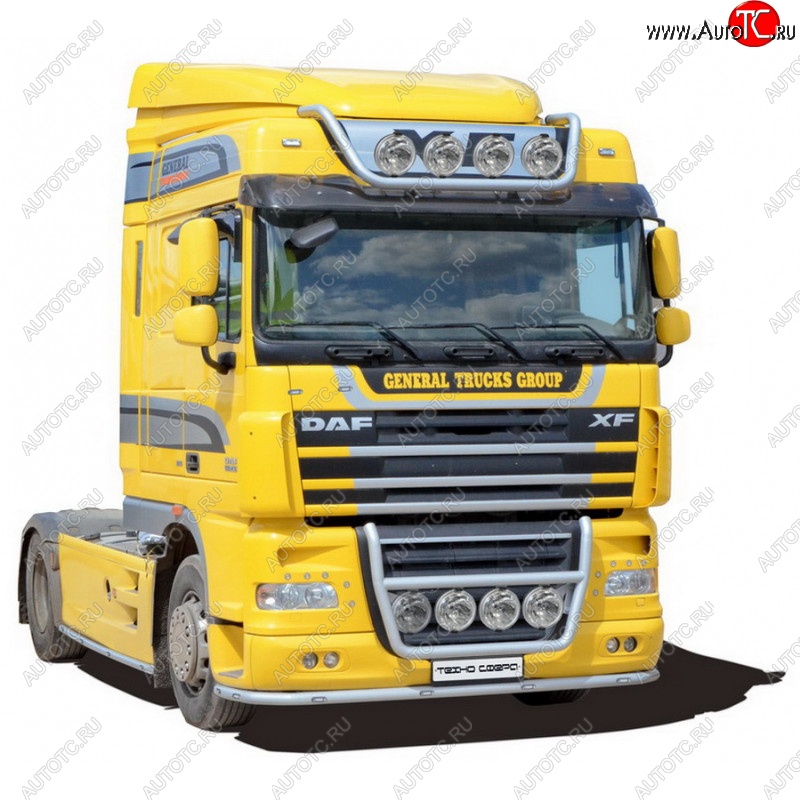 35 699 р. Защита порогов (410-460) ТехноСфера (Техно Сфера) (нержавейка, d51 mm) DAF XF 105 (2005-2013)  с доставкой в г. Керчь