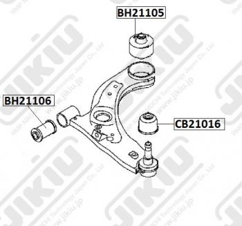 1 249 р. Пыльник шаровой опоры JIKIU Daihatsu Boon M300 хэтчбэк 5 дв. дорестайлинг (2004-2006)  с доставкой в г. Керчь. Увеличить фотографию 3