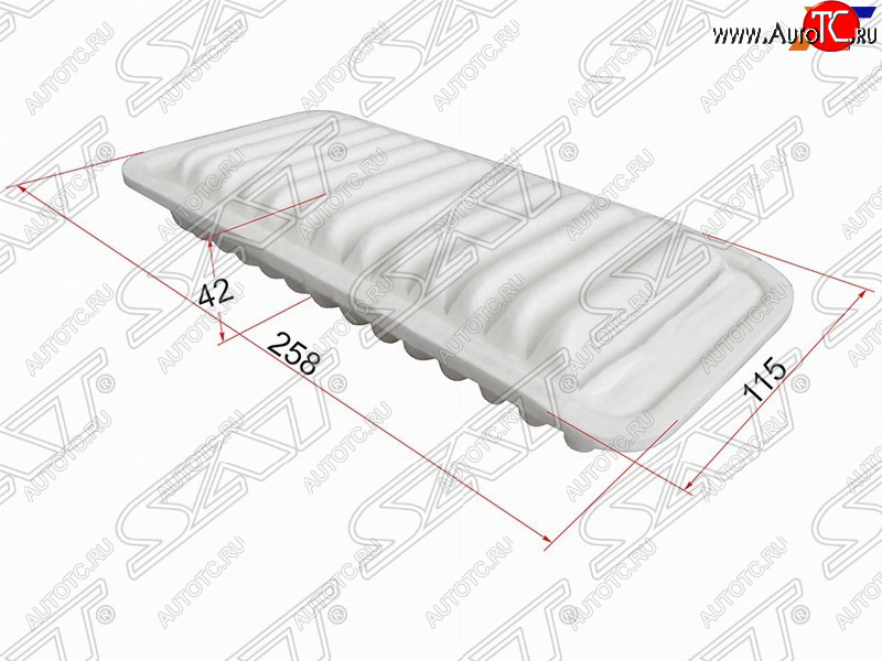 245 р. Фильтр воздушный SAT  Daihatsu Boon  M600 (2010-2016), Toyota Echo  XP10 (1999-2006), Toyota Passo ( 1,  2) (2004-2016), Toyota Platz ( рестайлинг) (1999-2005), Toyota Ractis (2005-2010), Toyota Vitz ( XP10,  XP90) (1998-2010), Toyota Yaris ( XP10,  XP90) (1999-2010)  с доставкой в г. Керчь
