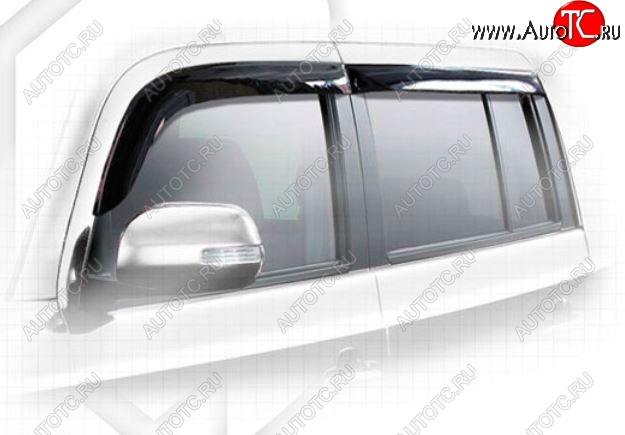 1 999 р. Дефлектора окон (M401S, M402S, M411S) CA-Plastiс Daihatsu Coo (2005-2012) (Classic полупрозрачный, Без хром.молдинга)  с доставкой в г. Керчь