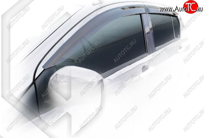 1 999 р. Дефлектора окон CA-Plastic Daihatsu Mira e:S LA300S,LA310S рестайлинг (2013-2017) (Classic полупрозрачный)  с доставкой в г. Керчь