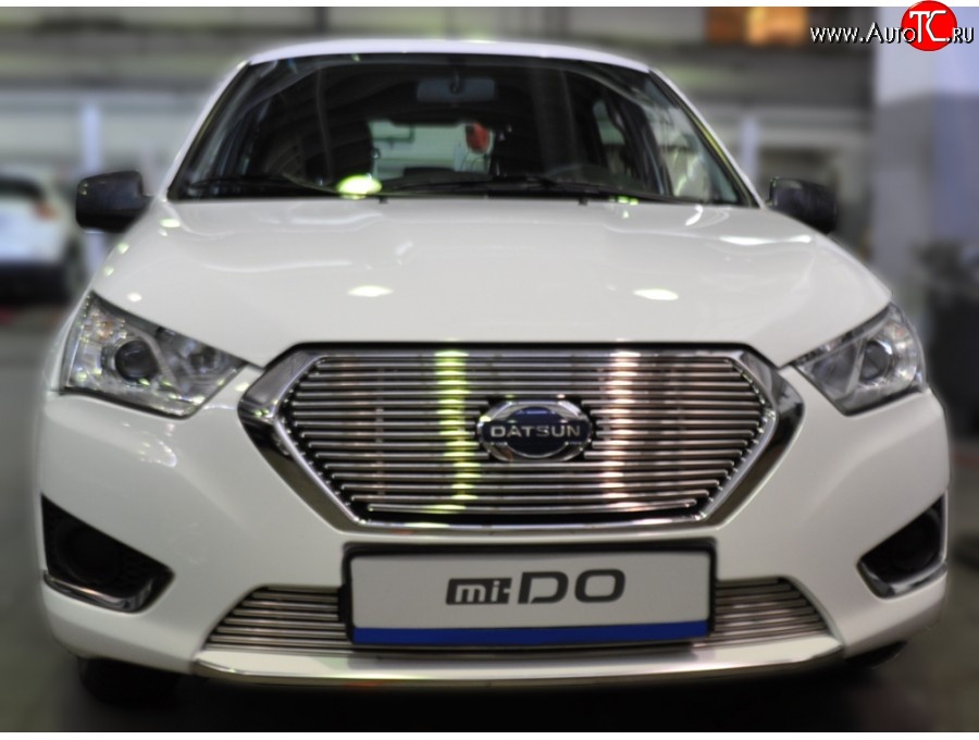3 399 р. Декоративная вставка воздухозаборника Berkut Datsun mi-DO хэтчбэк (2014-2021)  с доставкой в г. Керчь