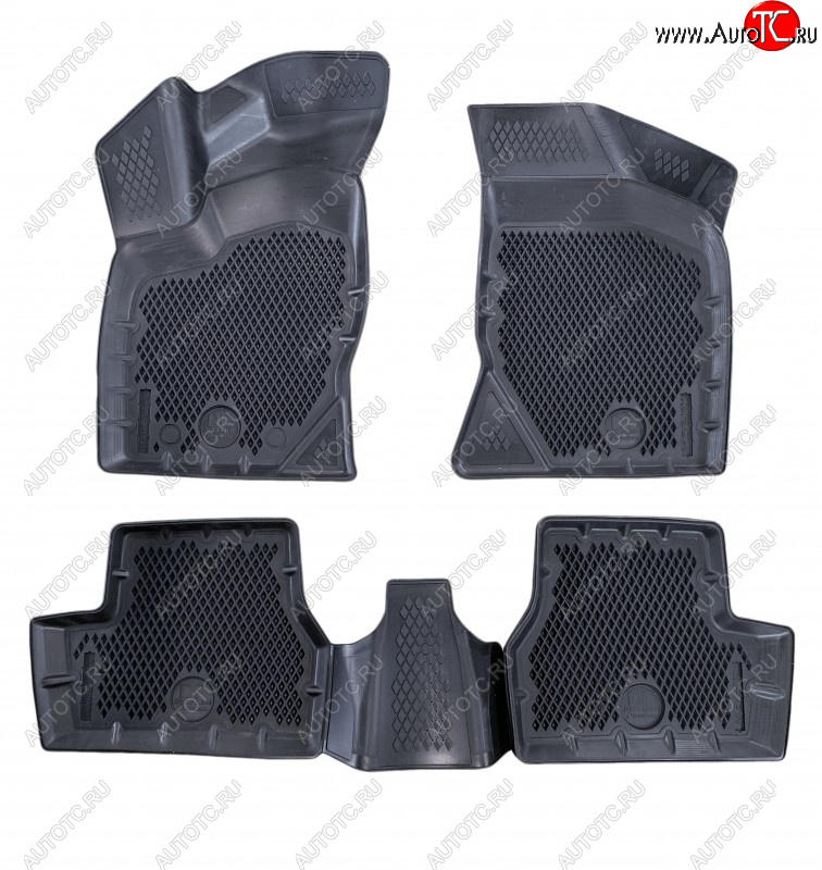 2 699 р. Коврики салона DELFORM ❞EVA 3D Premium❝ (термоэластопласт/ТЭП) Лада Гранта 2191 лифтбэк дорестайлинг  (2013-2017)  с доставкой в г. Керчь