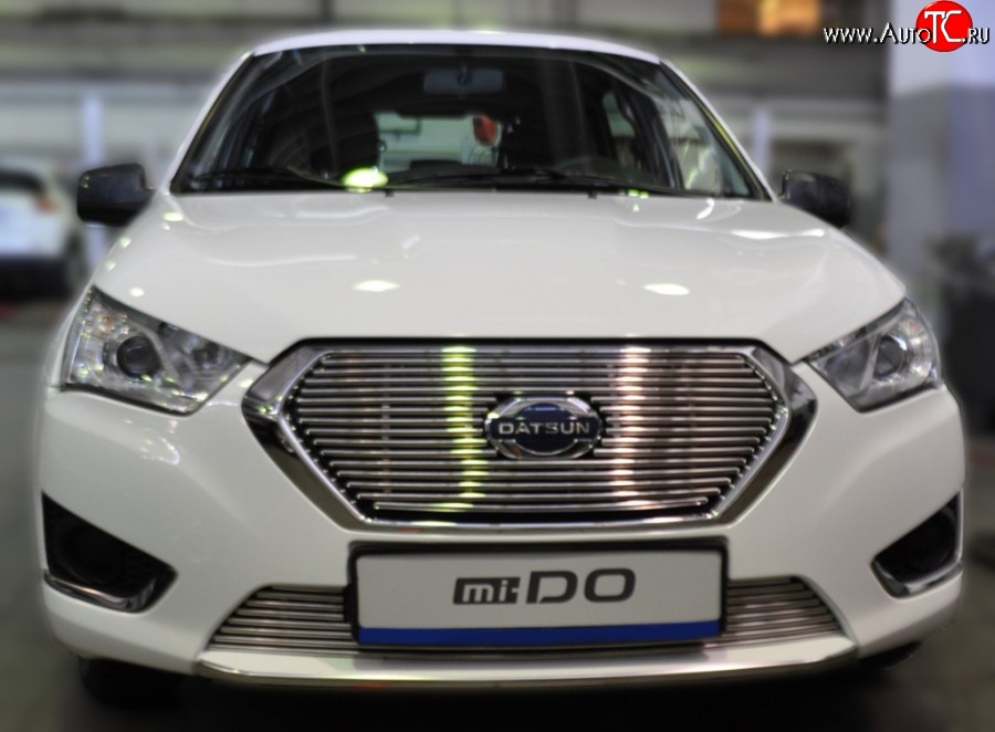 5 499 р. Декоративная вставка решетки радиатора Berkut Datsun mi-DO хэтчбэк (2014-2021)  с доставкой в г. Керчь
