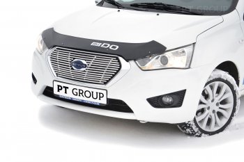 6 479 р. Накладка на решетку радиатора Petroil Tuning  Datsun on-DO (2014-2019) седан дорестайлинг (Нержавейка)  с доставкой в г. Керчь. Увеличить фотографию 3