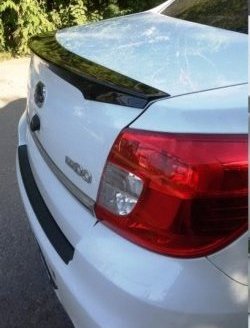 679 р. Накладка защитная на верхнюю часть заднего бампера Тюн-Авто  Datsun on-DO (2014-2021) седан дорестайлинг, седан рестайлинг  с доставкой в г. Керчь. Увеличить фотографию 3