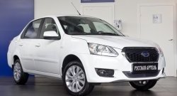 1 799 р. Защитная сетка решетки переднего бампера РА  Datsun on-DO (2014-2019) седан дорестайлинг  с доставкой в г. Керчь. Увеличить фотографию 2