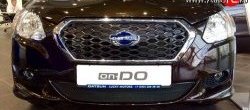 1 469 р. Сетка на бампер Russtal (черная) Datsun on-DO седан дорестайлинг (2014-2019)  с доставкой в г. Керчь. Увеличить фотографию 7