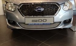 1 899 р. Сетка на бампер Russtal (хром) Datsun on-DO седан дорестайлинг (2014-2019)  с доставкой в г. Керчь. Увеличить фотографию 2