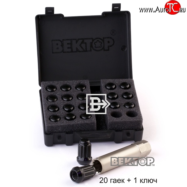 3 439 р. Комплект колёсных гаек Вектор M12 1.5    с доставкой в г. Керчь
