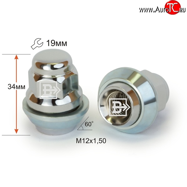 169 р. Колёсная гайка Вектор M12 1.5    с доставкой в г. Керчь