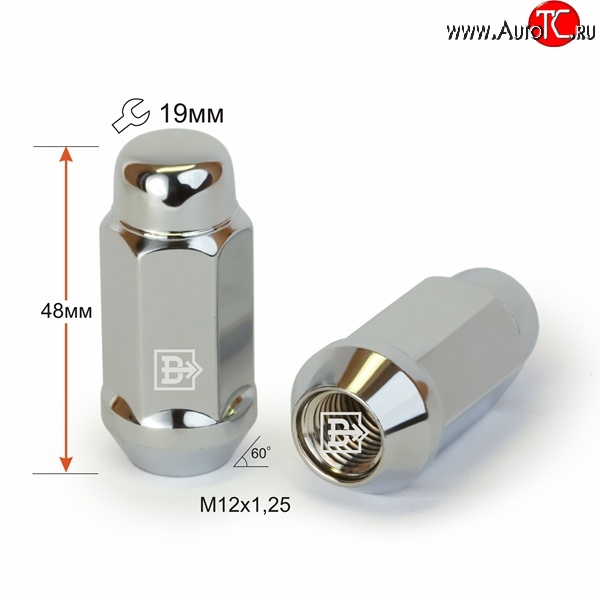 169 р. Колёсная гайка Вектор M12 1.25    с доставкой в г. Керчь