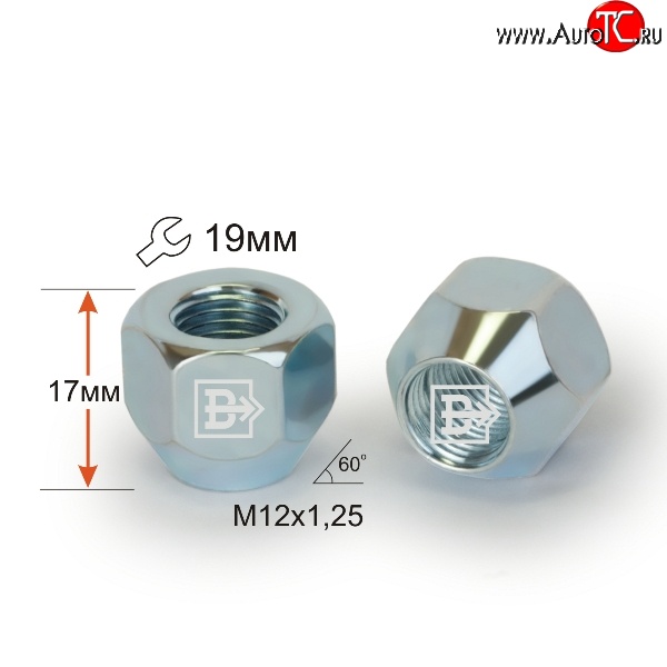 19 р. Колёсная гайка Вектор M12 1.25    с доставкой в г. Керчь