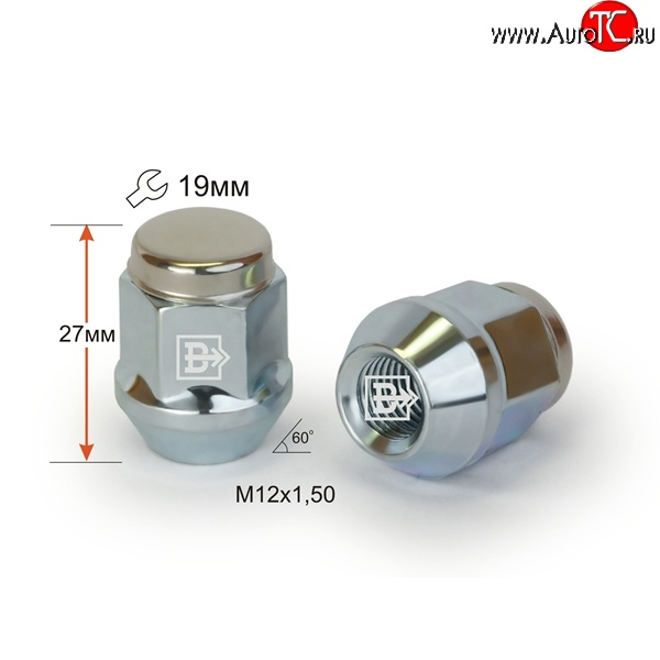 189 р. Колёсная гайка Вектор M12 1.5    с доставкой в г. Керчь