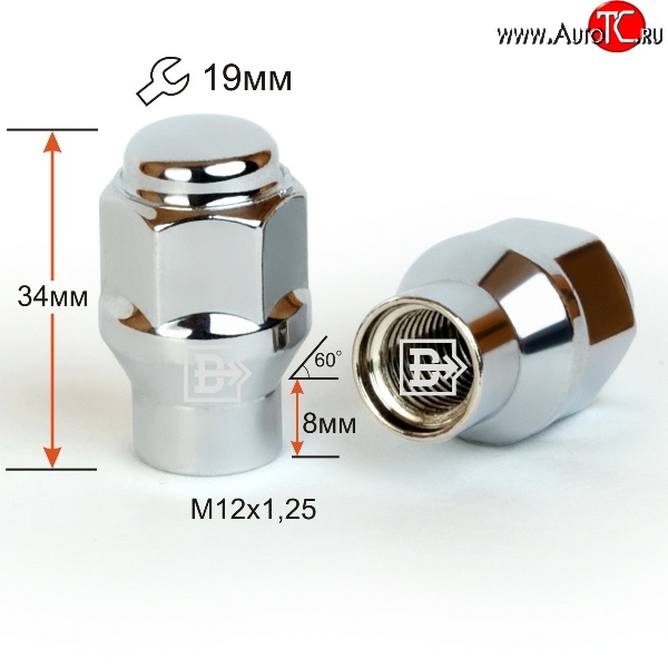 89 р. Колёсная гайка Вектор M12 1.25    с доставкой в г. Керчь