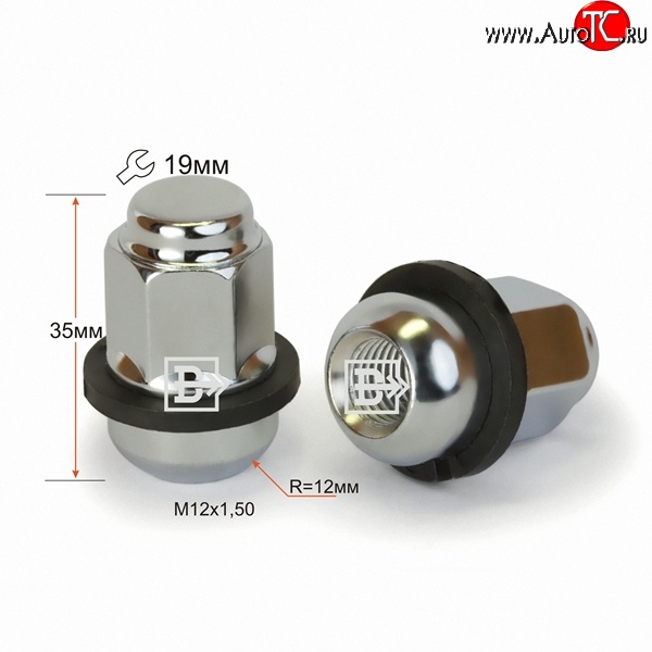 159 р. Колёсная гайка Вектор M12 1.5    с доставкой в г. Керчь