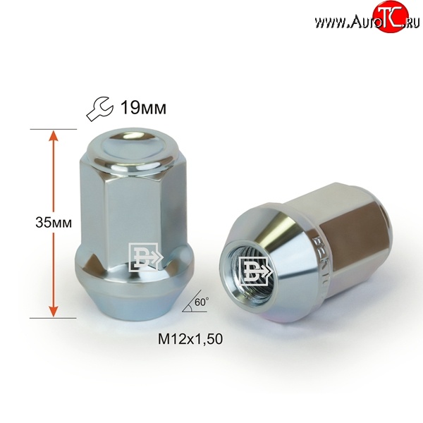 34 р. Колёсная гайка Вектор M12 1.5    с доставкой в г. Керчь