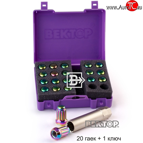 3 729 р. Комплект колёсных гаек Вектор M12 1.5    с доставкой в г. Керчь