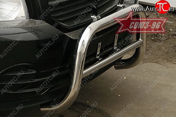 10 709 р. Защита переднего бампера Souz-96 (d60) Dodge Caliber (2006-2012)  с доставкой в г. Керчь
