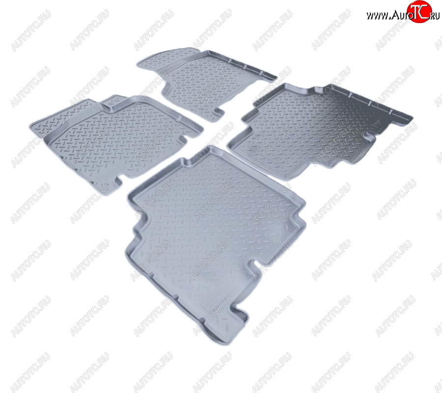 3 479 р. Коврики салона Norplast Unidec (Grand, 5 мест)  Dodge Caravan (2000-2007) (Цвет: серый)  с доставкой в г. Керчь