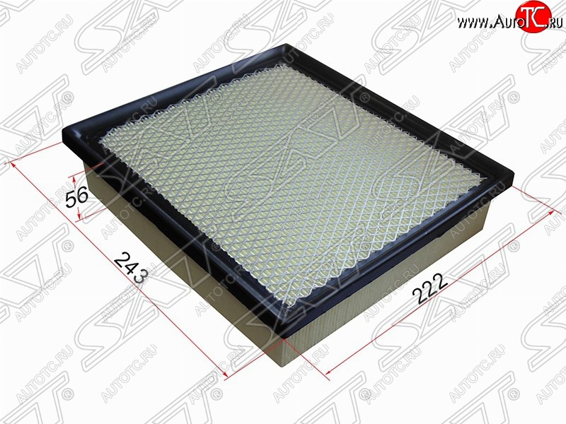 299 р. Фильтр воздушный двигателя SAT (243х222х56 mm)  Jeep Grand Cherokee  WK2 (2010-2022), Lexus ES250  XV60 (2012-2015), Lexus ES350 ( XV40,  XV60) (2009-2015), Lexus NX200  Z10 (2014-2021), Lexus NX200T  Z10 (2014-2017), Lexus NX300h  Z10 (2014-2017), Lexus RX270  AL10 (2010-2012), Lexus RX350  AL10 (2008-2015), Lexus RX450H  AL10 (2009-2012), Mitsubishi L200  5 KK,KL (2015-2022), Mitsubishi Pajero Sport  QE (2015-2021), Toyota Camry ( XV50,  XV55) (2011-2018), Toyota Harrier  XU60 (2013-2020), Toyota Highlander  XU50 (2013-2020), Toyota Sienna  XL30 (2010-2020)  с доставкой в г. Керчь