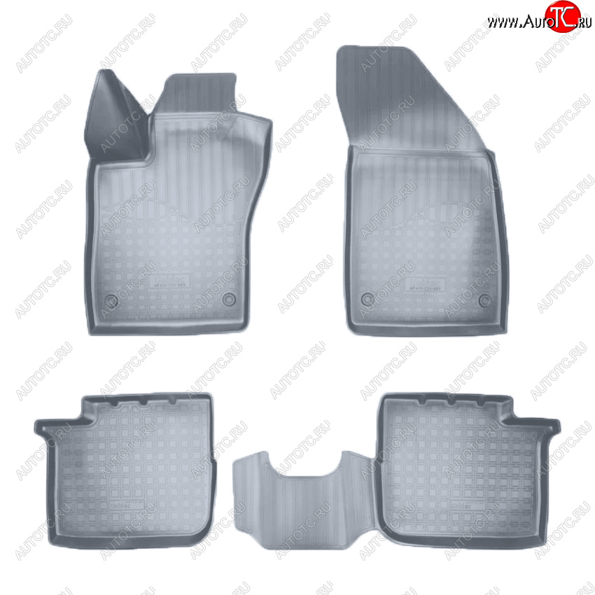 2 759 р. Коврики салона Norplast Unidec  Dodge Neon  FCA (2016-2020), Fiat Tipo ( 356,  357) (2015-2021) (Цвет: серый)  с доставкой в г. Керчь