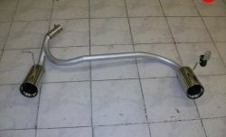 5 499 р. Разводка глушителя на две стороны (раздвоенный выхлоп) Sport Ford Focus 2 хэтчбэк 5 дв. дорестайлинг (2004-2008) (Без насадок)  с доставкой в г. Керчь. Увеличить фотографию 4
